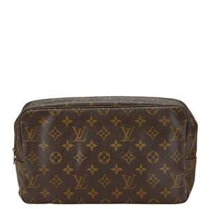 LOUIS VUITTON Authentic Brown Monogram Clutch Bag